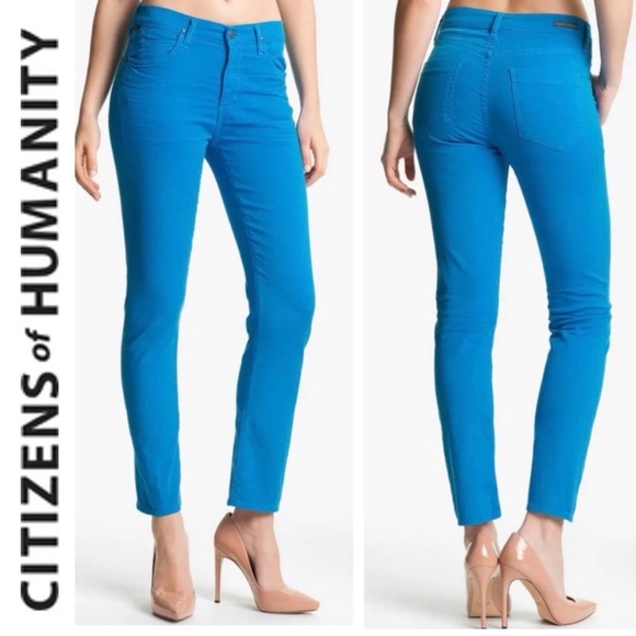 26 / 4 Carlton Ankle Slim Straight Citizens of Humanity CoH Jeans India Sky Blue - Picture 16 of 16